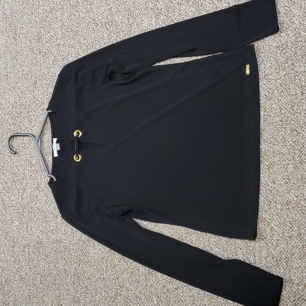 Calvin Klein Black Long Sleeve Top EUC